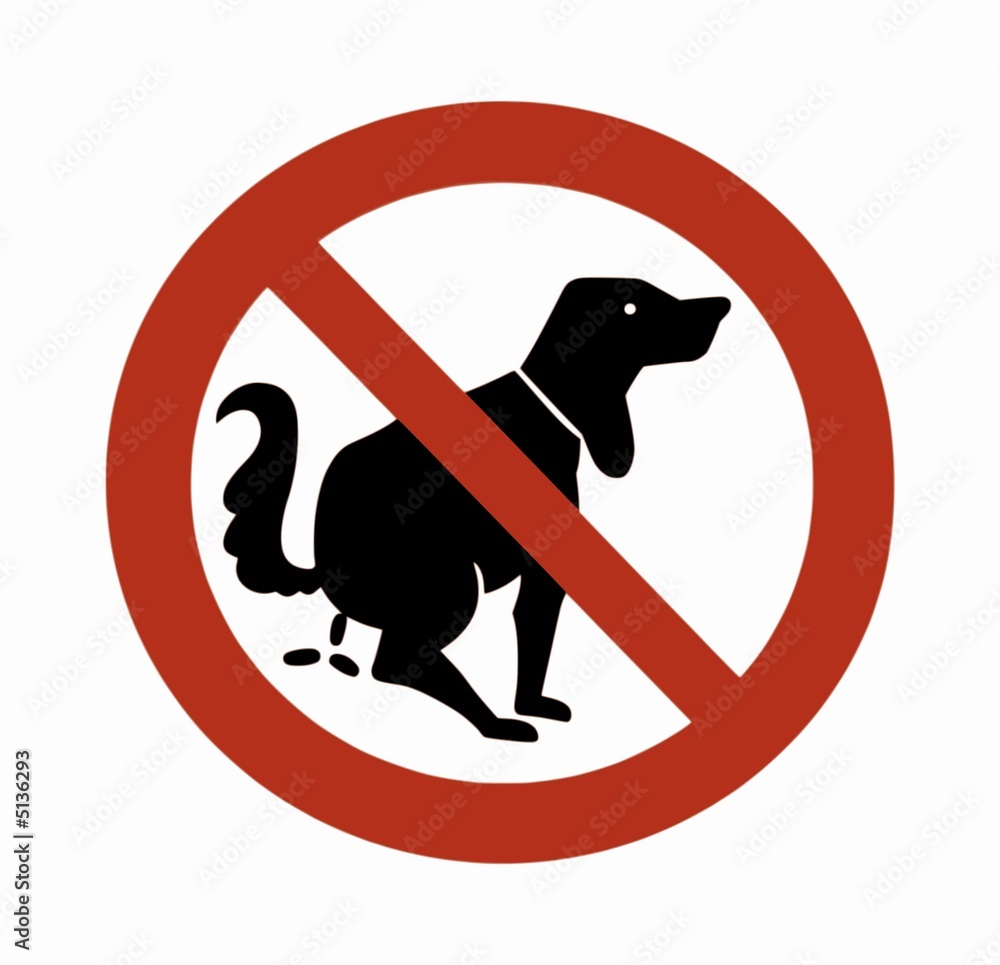 Schild Hund 01 Stock Illustration | Adobe Stock