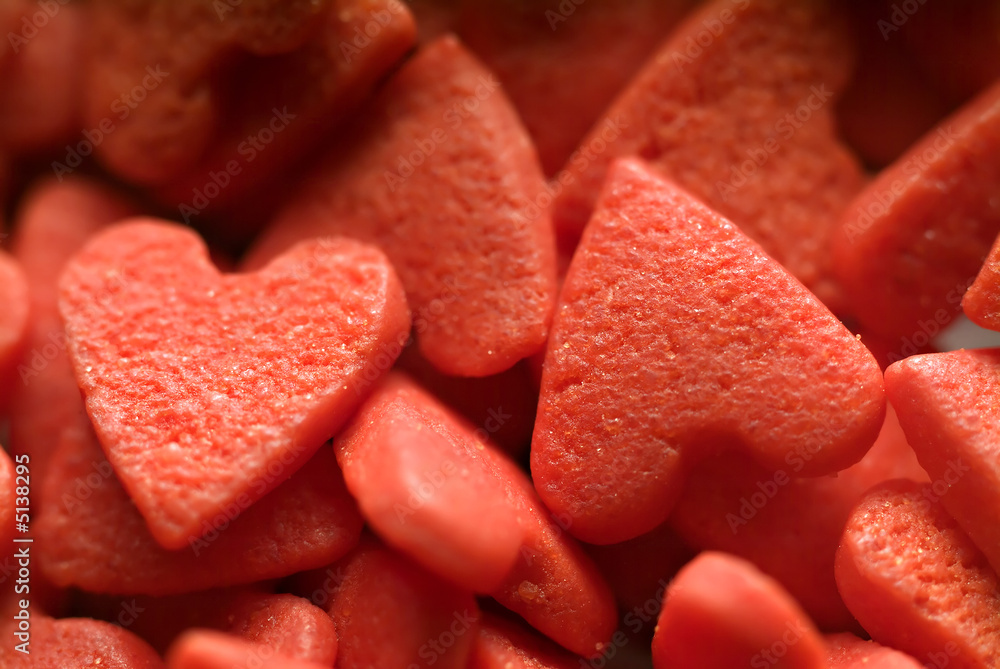 Obraz premium heart shaped Valentine's candies