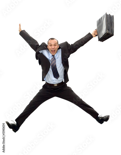 businessman jump