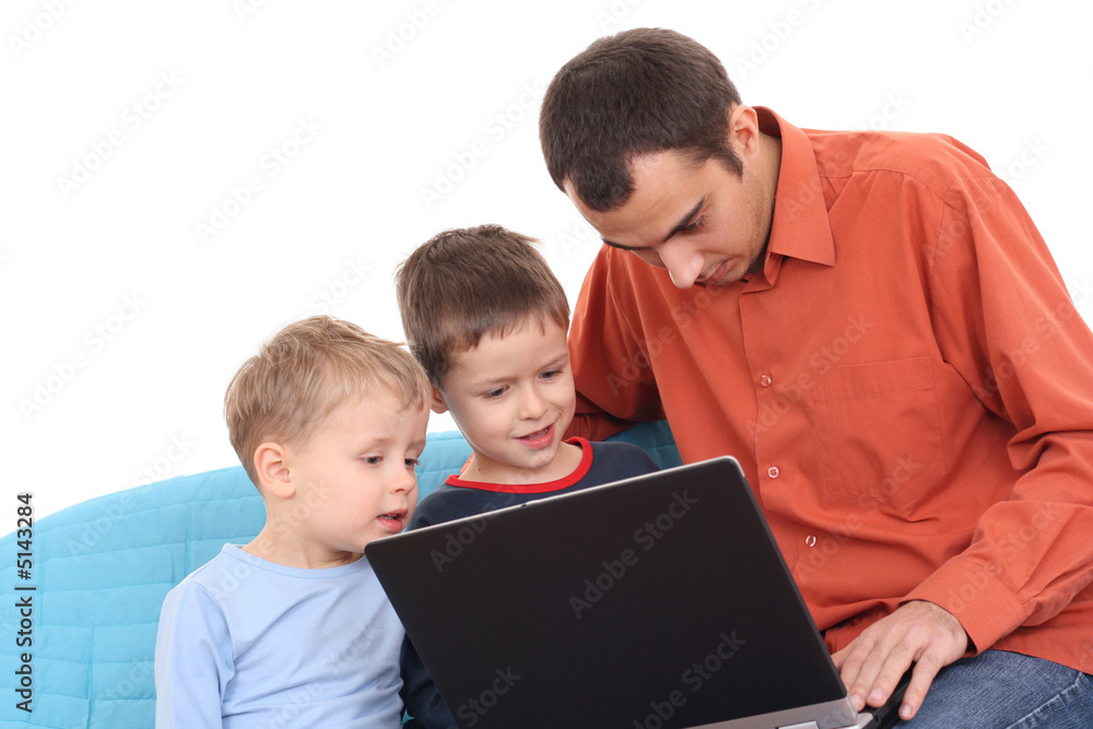 family using laptop family using laptop