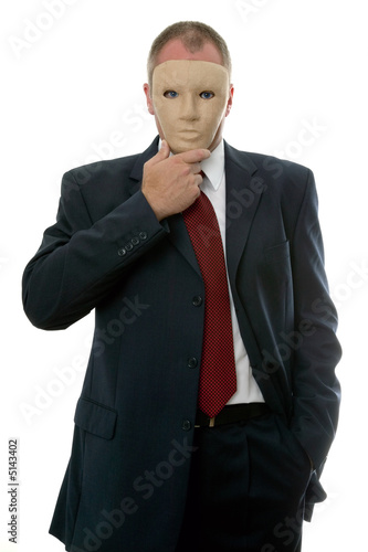 Fotografie Businessman face mask