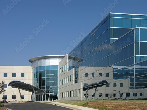 Office Building Glass Exterior Side 1