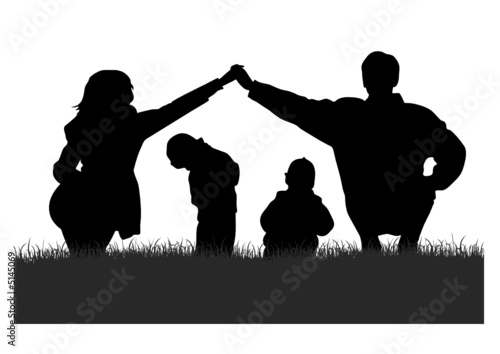 vector children in parents house