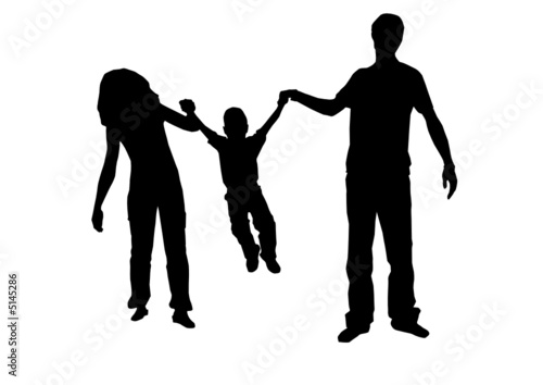 family with child vector