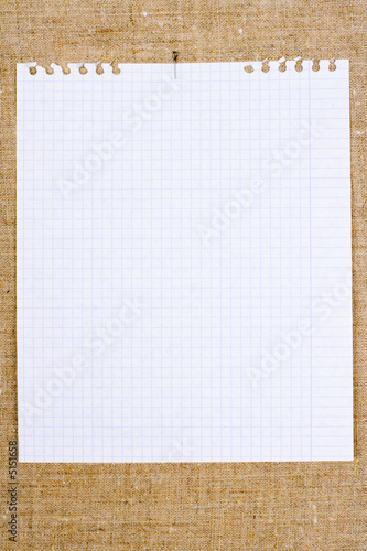 Sheet of a clean paper