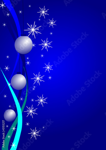 illustration bleu floconneux