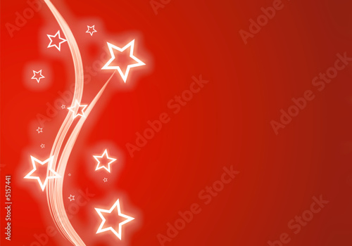 christmas star snow red 