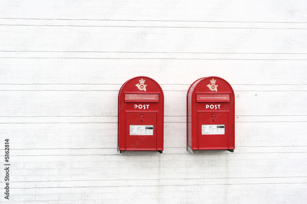 red post boxes