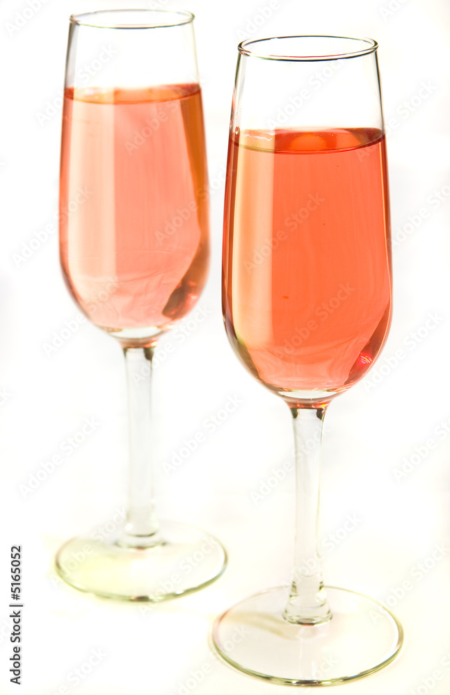 festive pink wine