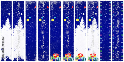 Biglietti auguri natale blu