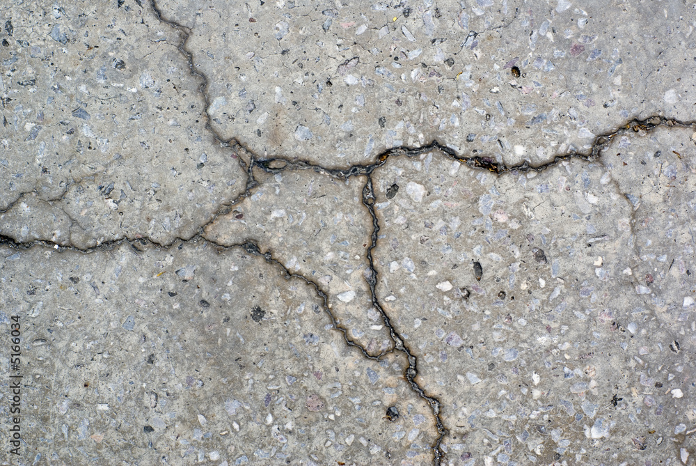 Cracked terrazzo detail. Cracked terrazzo detail.