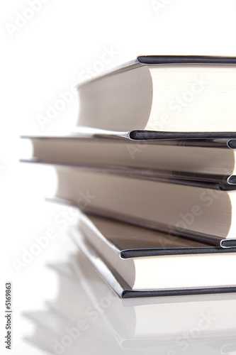 Stack of hardcover books