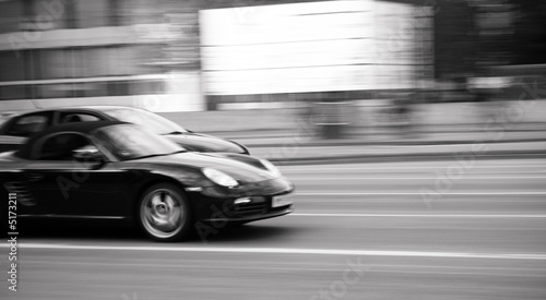Fast moving sport car © Peter Kirillov