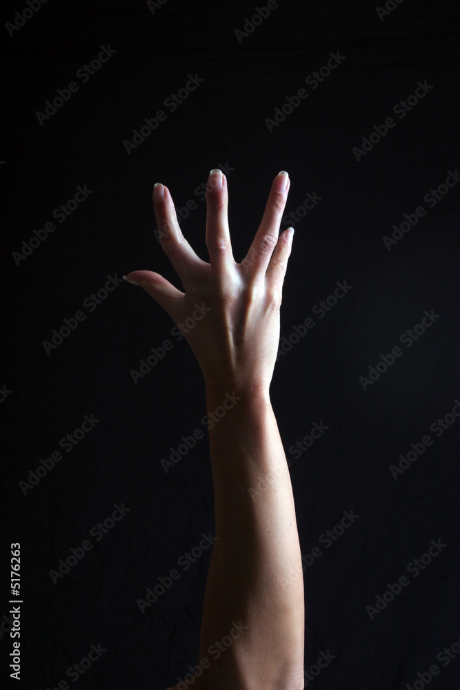 Hand reaching