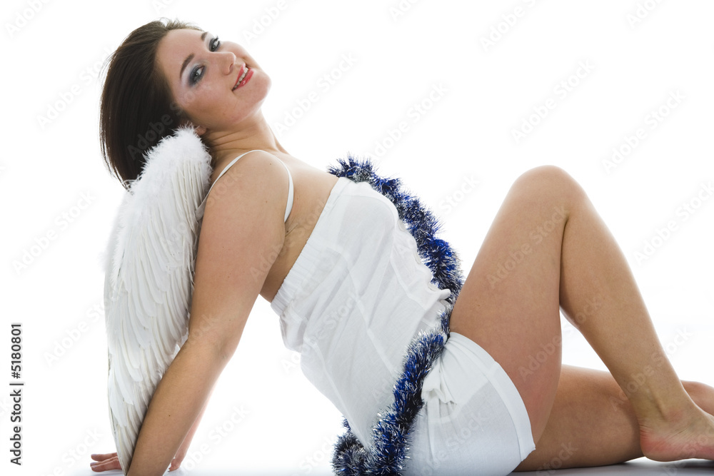 Fototapeta premium Beautiful woman with wings