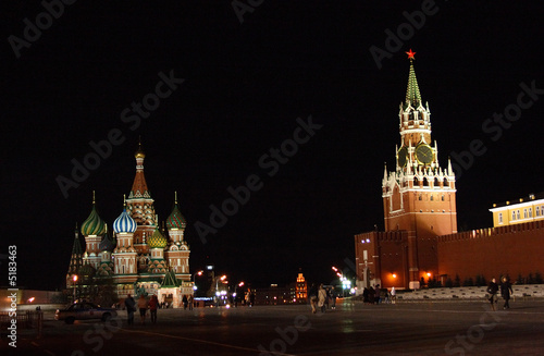 Russia. Red square, night