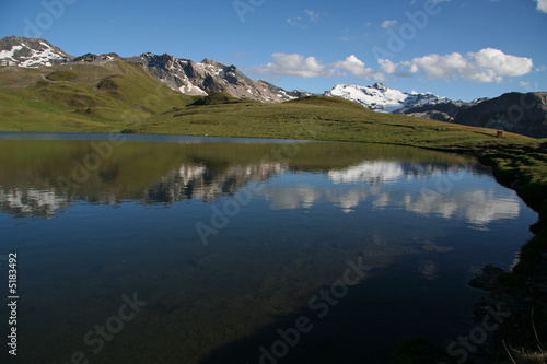 Le lac de l'Ouillette à Val d'Isère