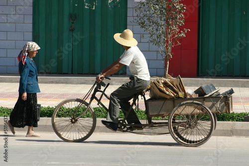 scène de rue en chine