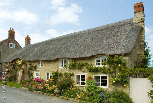 Fototapeta Cottages in Abbotsbury