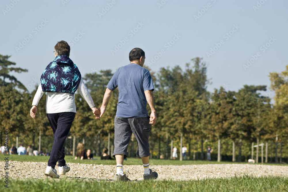 Fototapeta premium couple de marcheurs