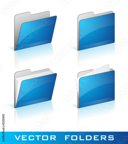 Lot de dossiers vectoriels, facilement modifiable