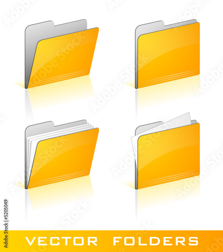 Lot de dossiers vectoriels, facilement modifiable