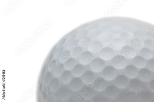 Golf ball isolated on the white background