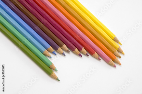 Schilderij op canvas Multicolor drawing pencils isolated