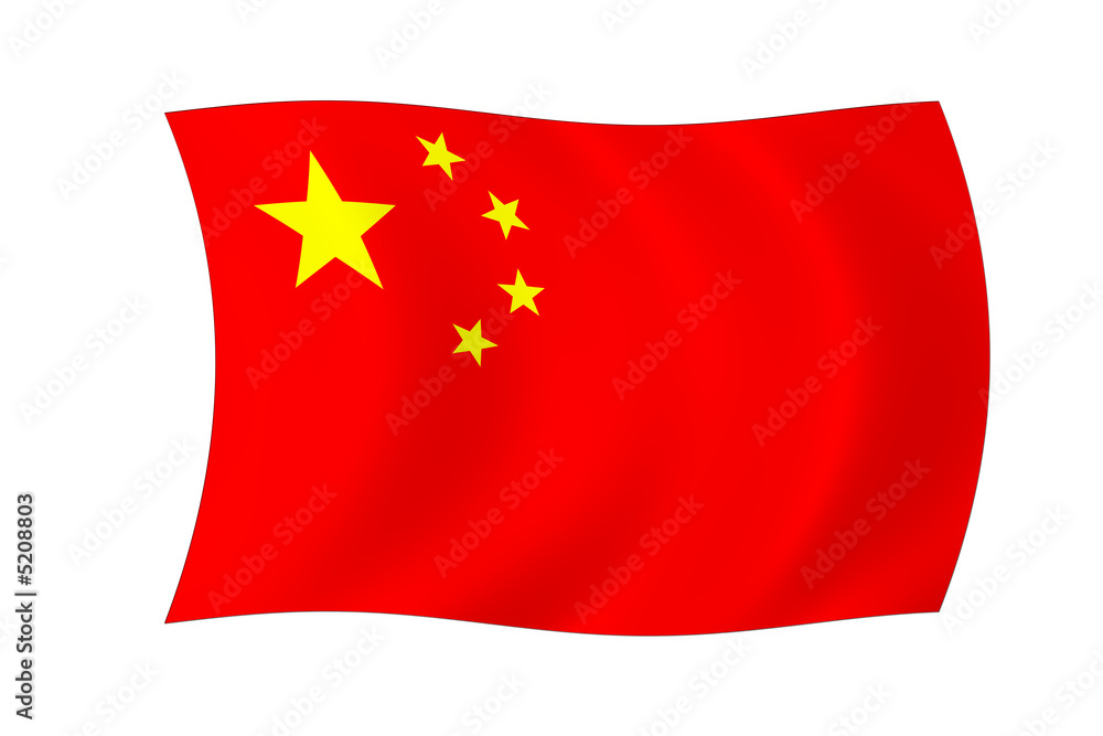 Naklejka premium China Flagge