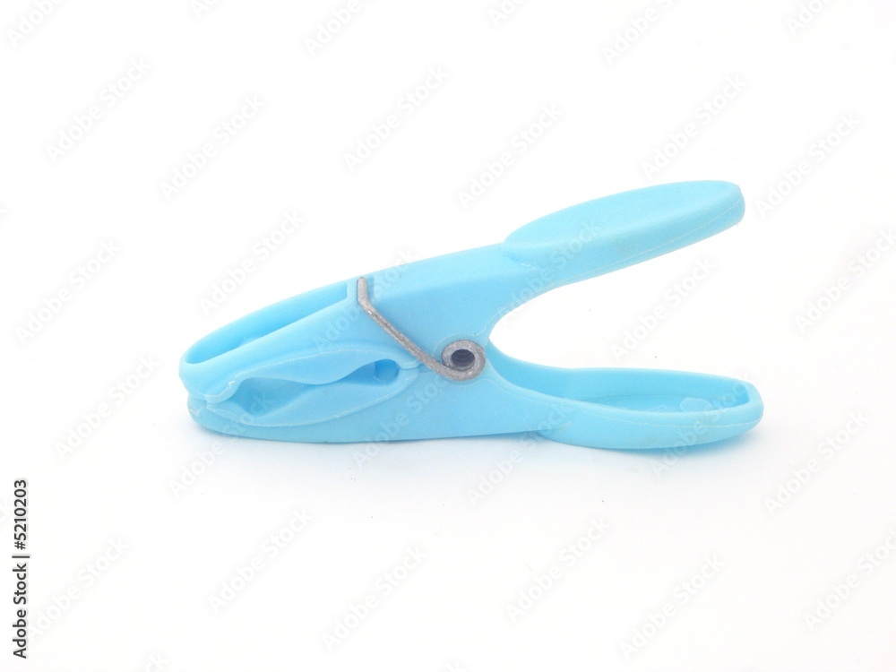 Pince à linge, bleue