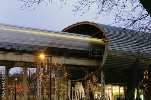 Chicago El Train at The Illinois Institute of Technology photo