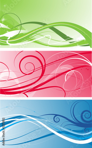 Abstract decoration set