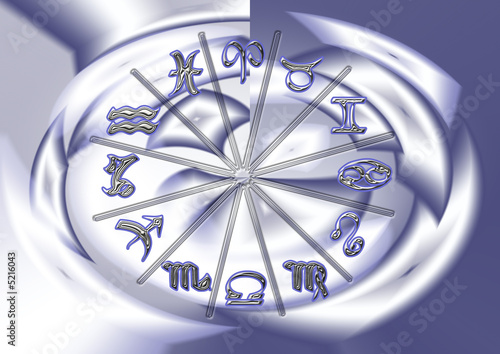 segni zodiacali blu
