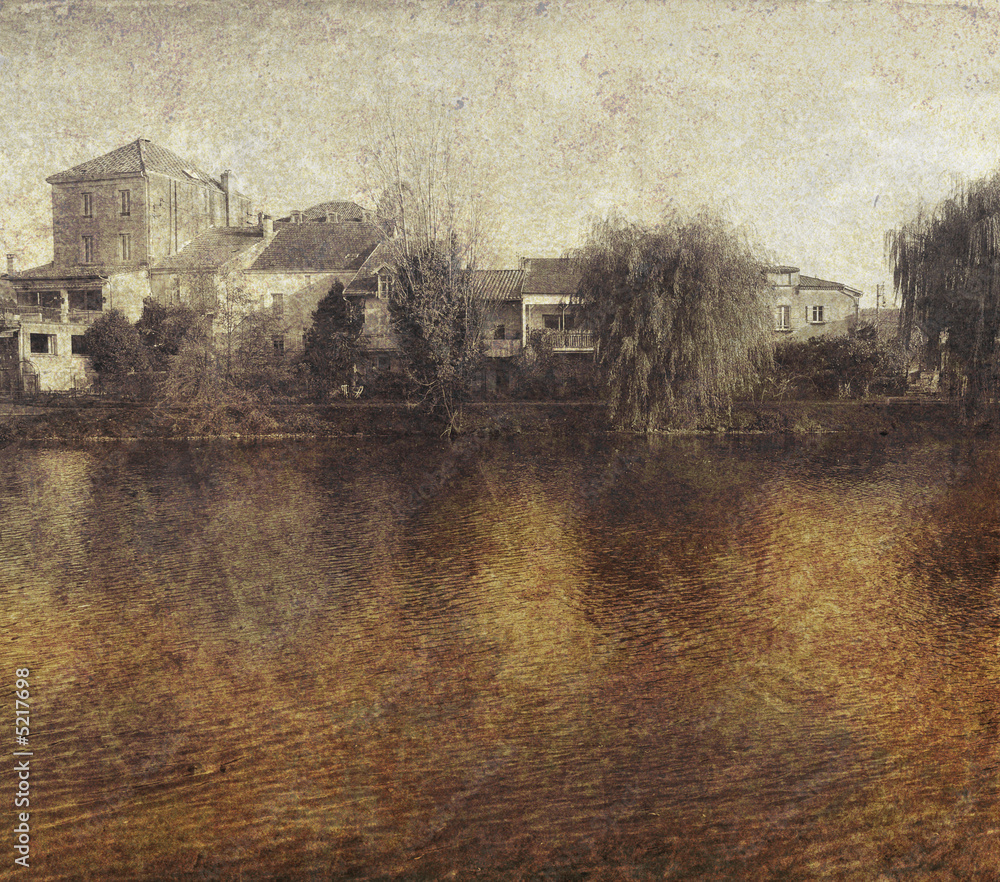 old-fashioned landscape