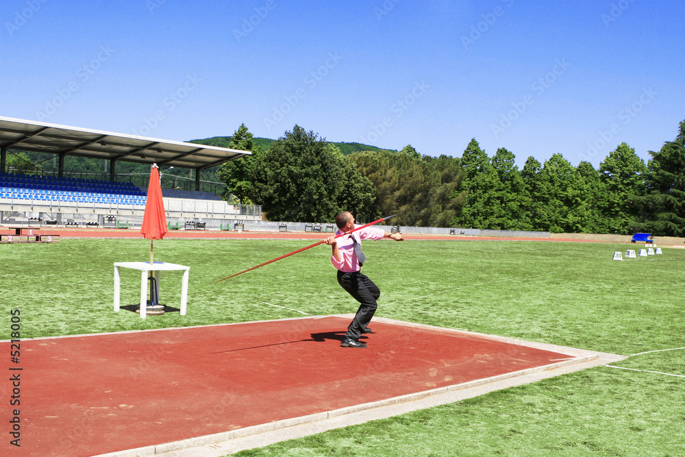 Fototapeta premium Business javelin