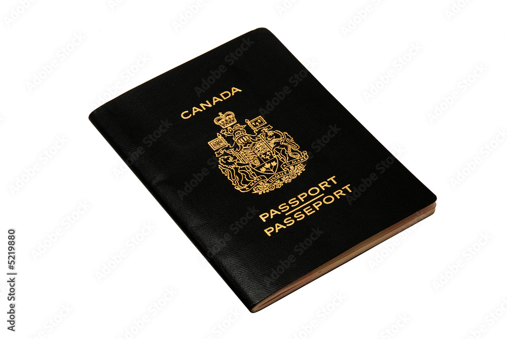 Canadian Passport - Isolated on White