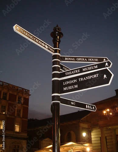 London signpost