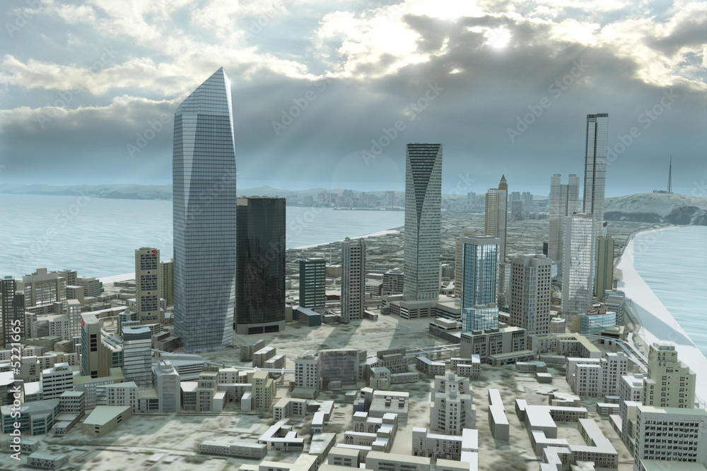 Obraz premium Imaginary city 221