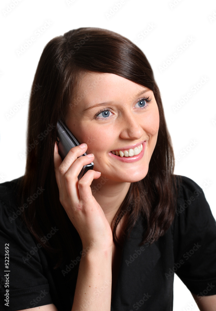 Young woman talking