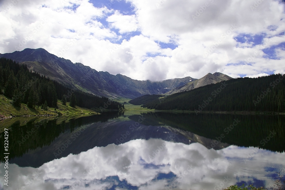 Mirror lake in Colorado