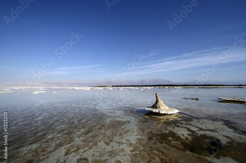 strange salt island of the dead sea, Israel