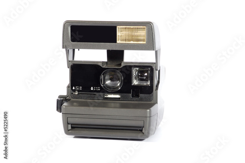 Old instant film camera