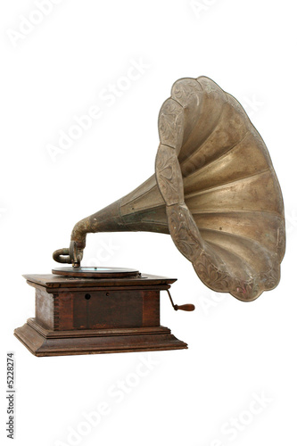 Old gramophone photo