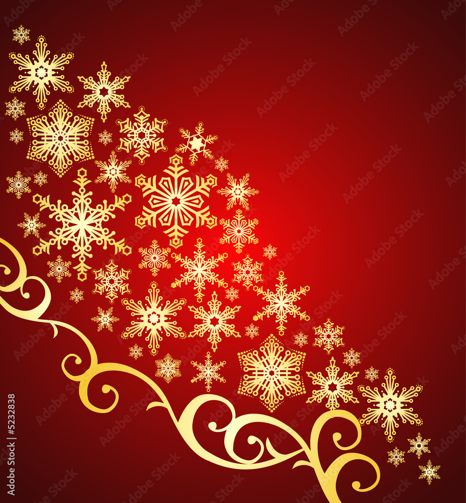snowflakes background / christmas ornament / vector snowflakes background / christmas ornament / vector
