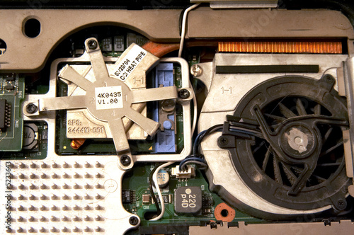 Inside of laptop