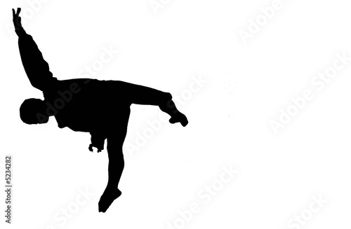 silhouette di saltatore