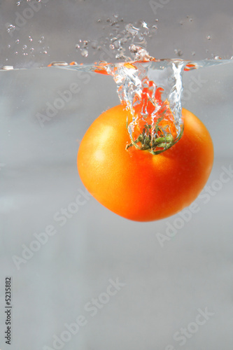 Tomato in water
