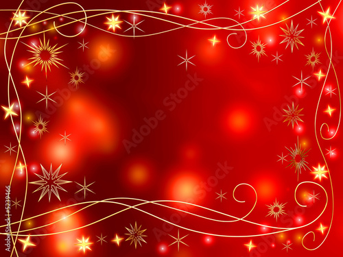 christmas 3d golden stars and snowflakes
