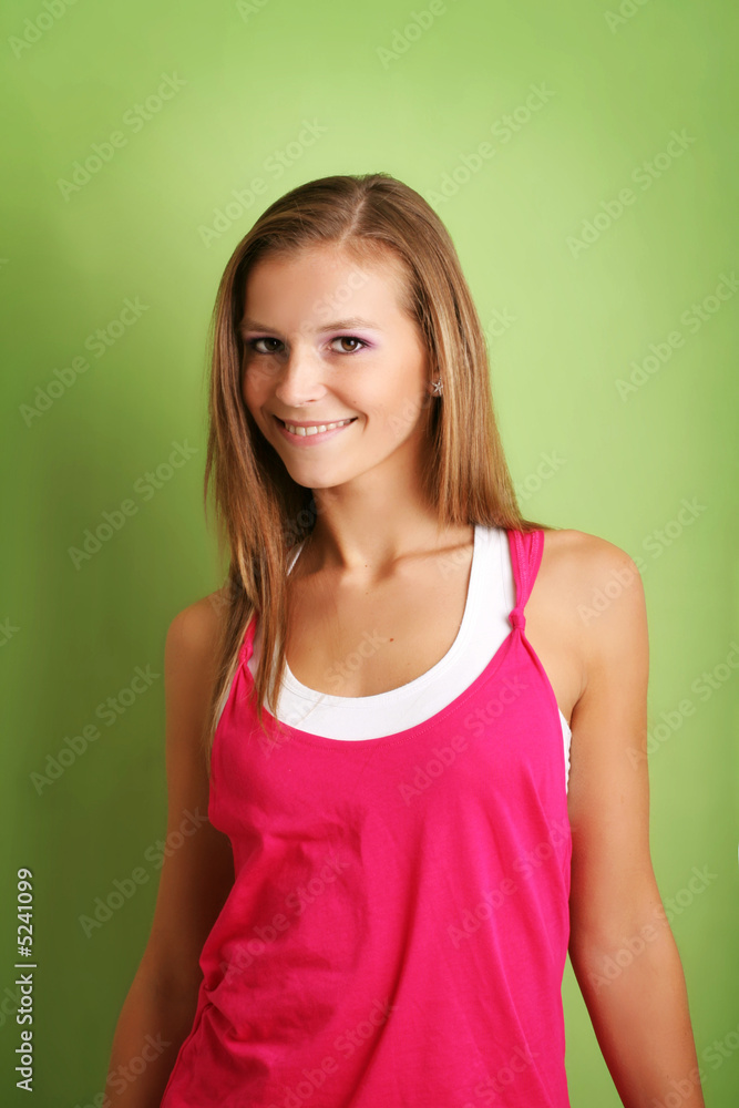 portrait of a smiling woman portrait of a smiling woman