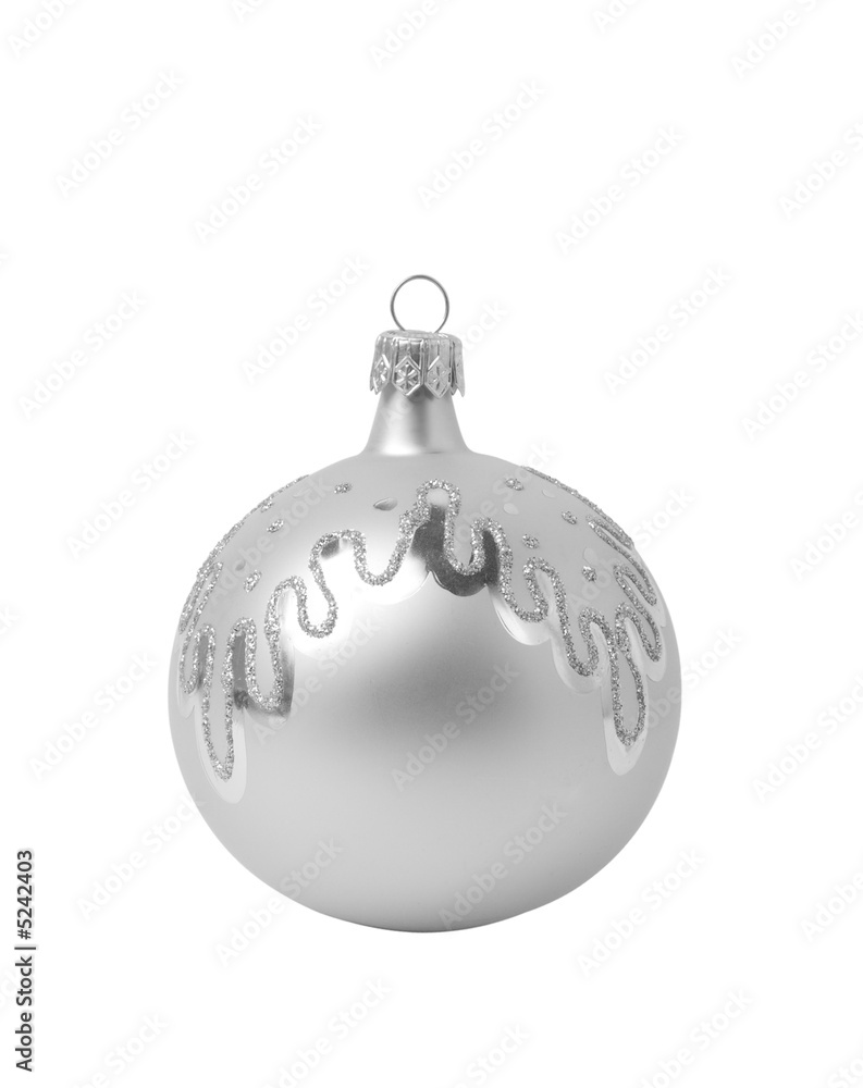 Silver christmas ball Silver christmas ball